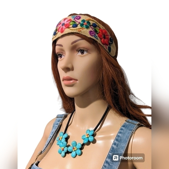 Peruvian handmade headbands Boho/Summer Floral Style - Picture 9 of 13